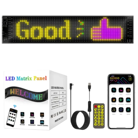 Flexible LED Matrix Panel with Bluetooth App Control