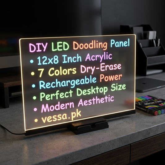 DIY LED Acrylic Message Board & Luminescent Lamp with Color Markers