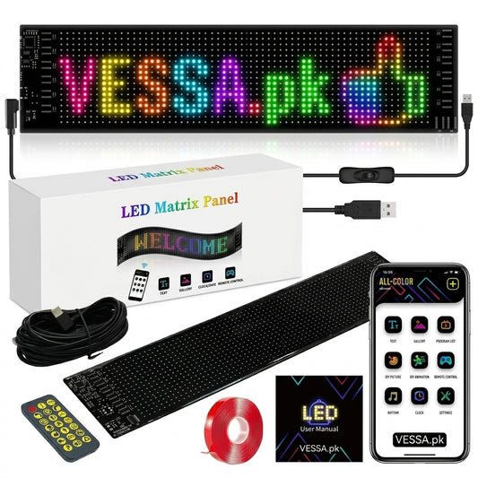 Flexible LED Matrix Panel with Bluetooth App Control